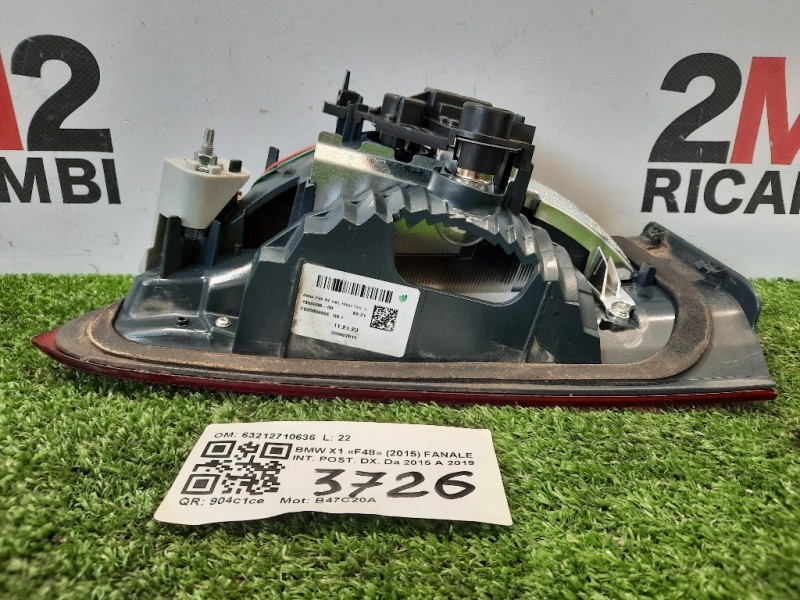 Fanale INT POST DX 63212710636 Bmw X1 F48 2015