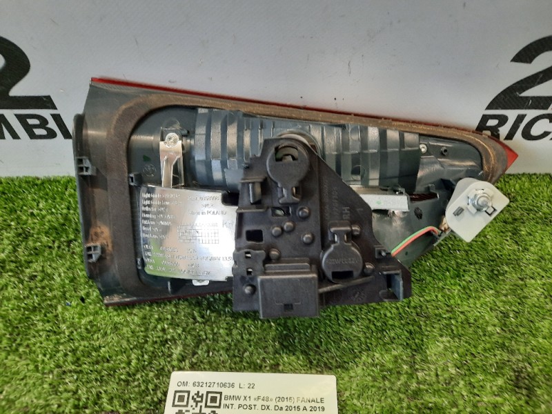 Fanale INT POST DX 63212710636 Bmw X1 F48 2015