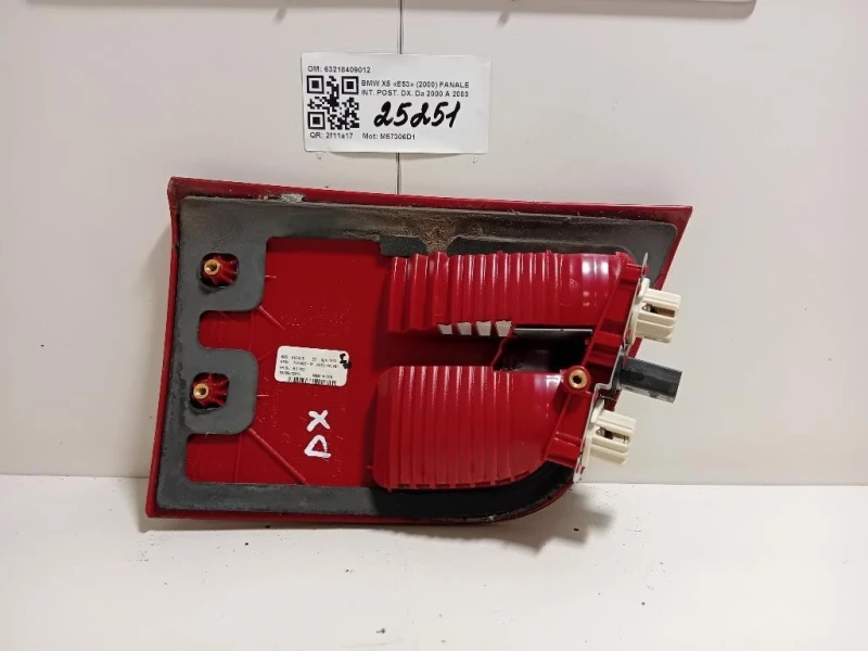 Fanale INT POST DX 63218409012 Bmw X5 E53 2000