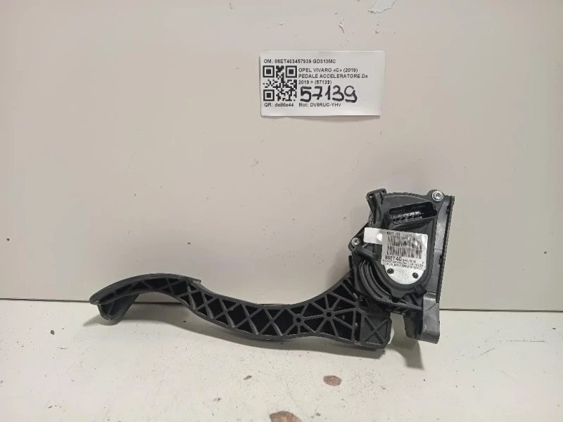 Pedale Acceleratore 86ET403457939 Opel Vivaro C 2019