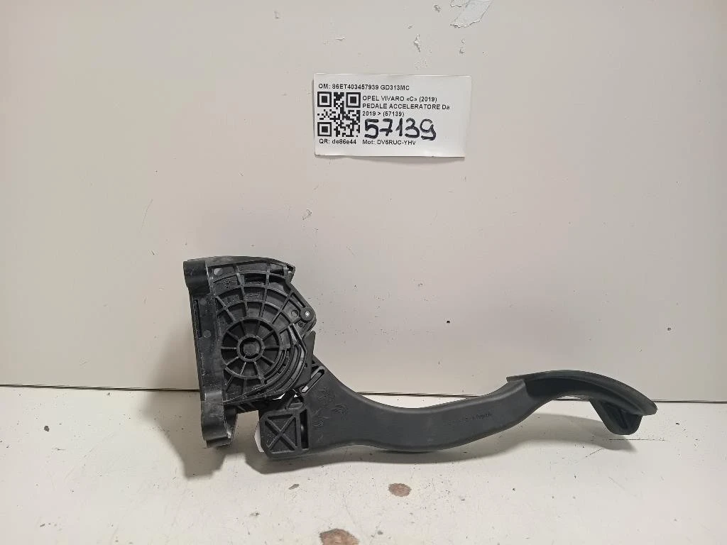 Pedale Acceleratore 86ET403457939 Opel Vivaro C 2019