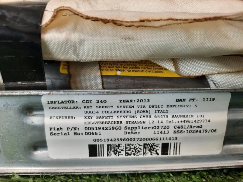 Air-bag A Tendina SX 51908423 SX Lancia Ypsilon III 2011