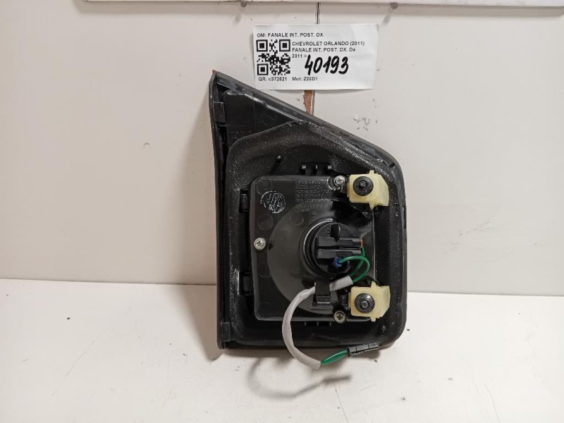Fanale INT POST DX FANALE INT POST DX Chevrolet Orlando 2011