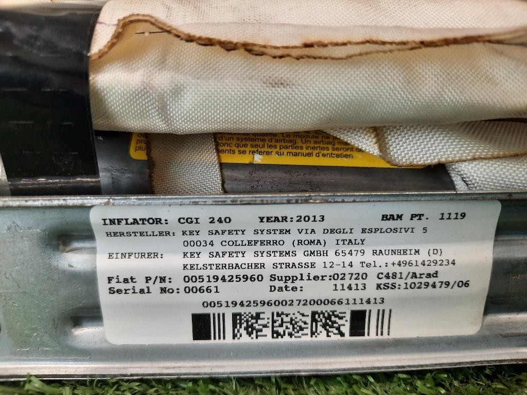 Air-bag A Tendina SX 51908423 SX Lancia Ypsilon III 2011