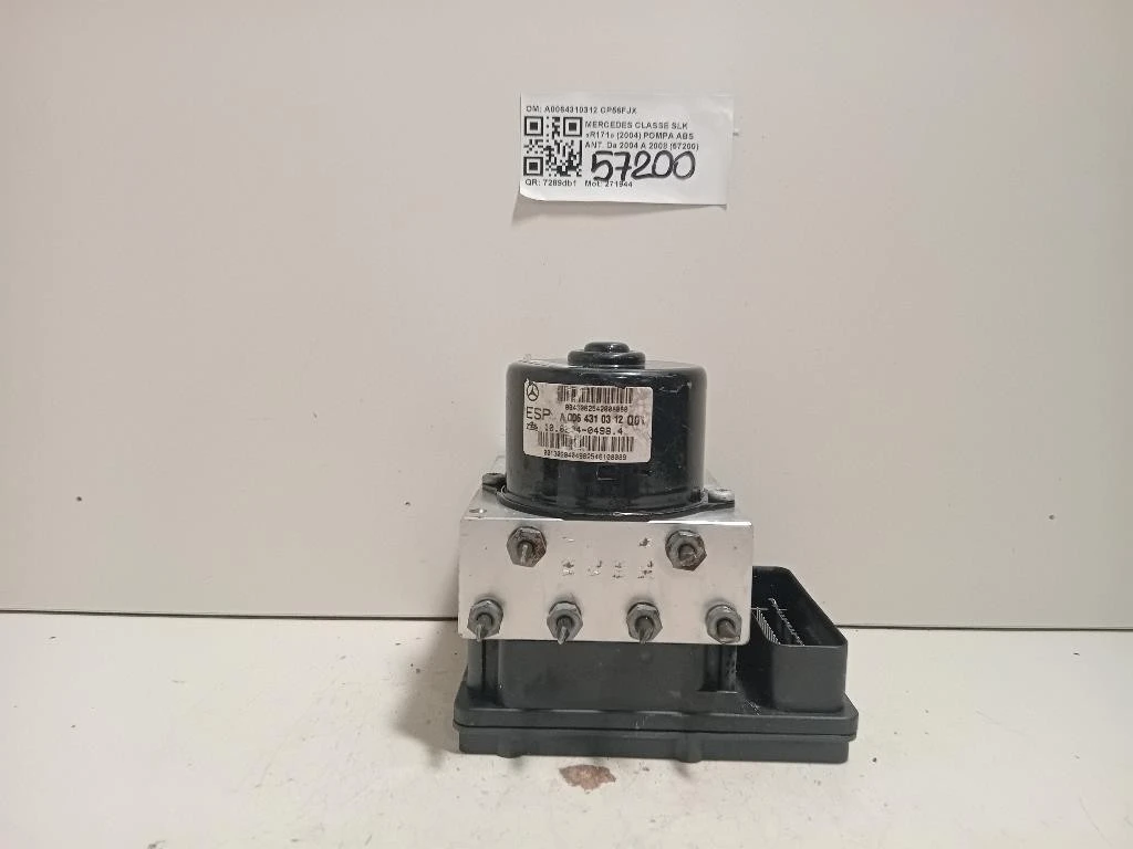 Pompa ABS ANT A0064310312 Mercedes Classe SLK R171 2004