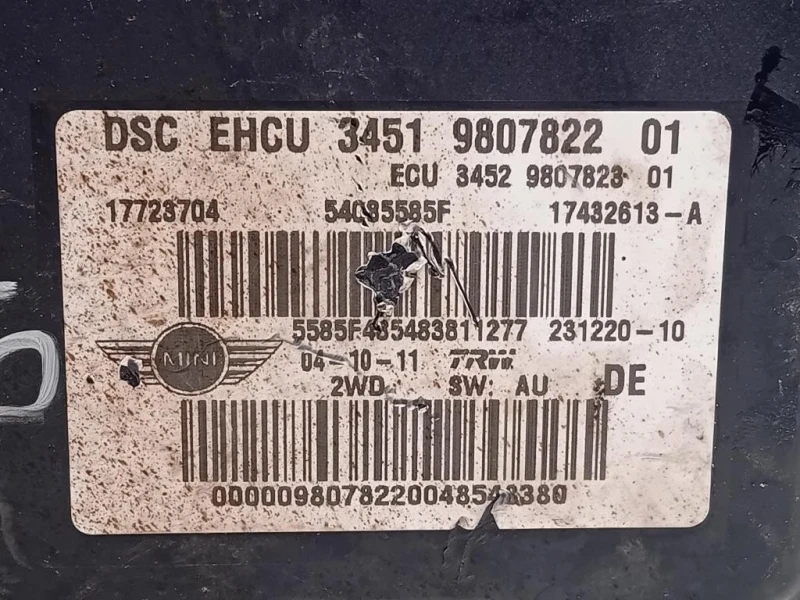 Pompa ABS ANT 34519807822 Mini Countryman Cooper R60 2010
