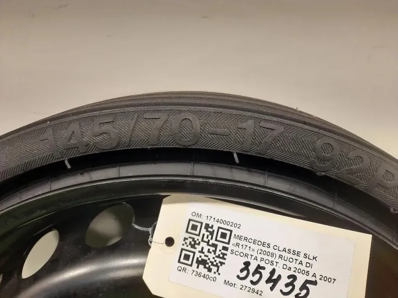 Ruota DI Scorta POST 1714000202 Mercedes Classe SLK R171 2008