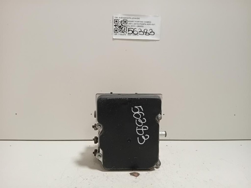 Pompa ABS ANT A4514203075 Smart Fortwo Cabrio 451 2010