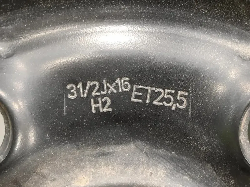 Ruotino DI Scorta POST 1K0601027 S HA4 2160927 312JX16 H2 ET255 Audi A3 8P1 2008