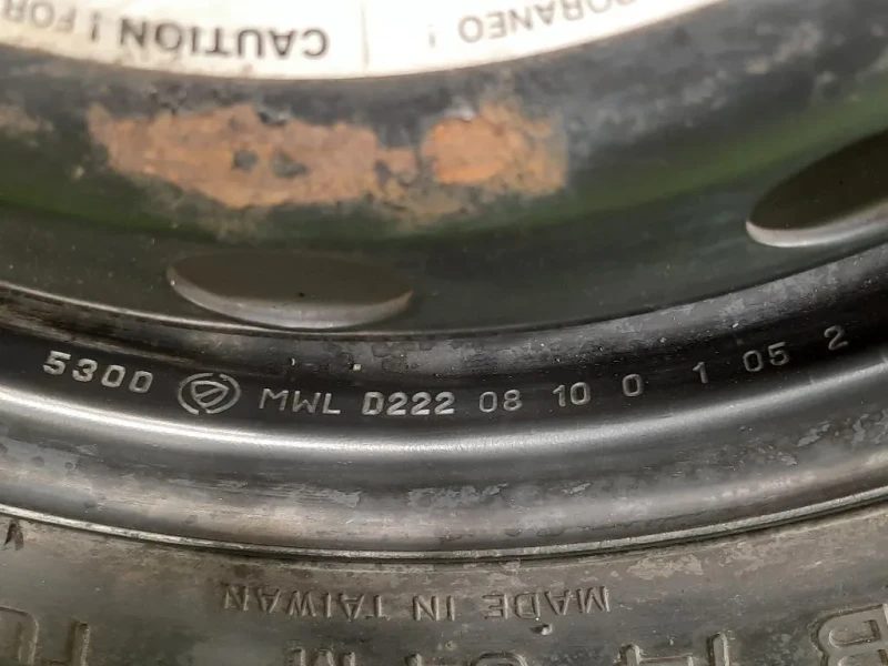 Ruotino DI Scorta POST S13580 B14 84M 400B X14H ET43 Lancia Delta III 2008