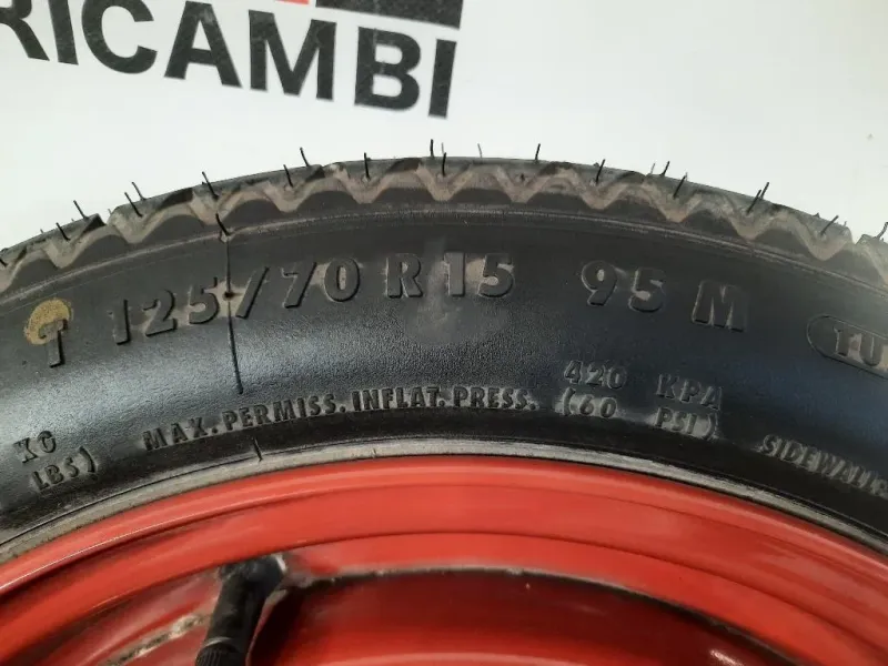 Ruotino DI Scorta POST T12570 R15 95M ET 45 Suzuki Swift IV 2005