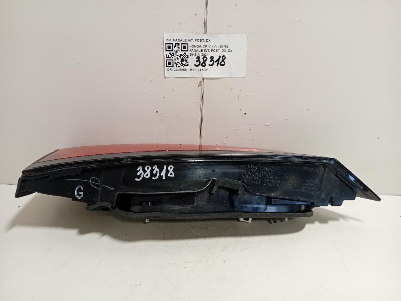 Fanale INT POST DX 34150TLAT01 Honda CR-V V 2018