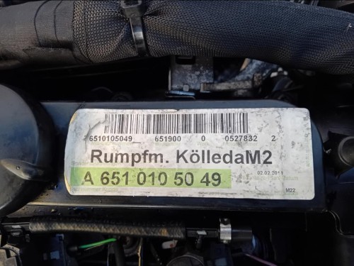 Motore Completo 651911 170 CV 125 KW Mercedes Classe C W204 2011