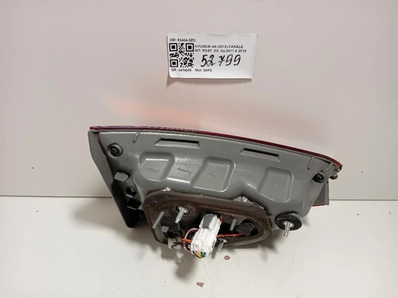 Fanale INT POST DX 92404-3ZO Hyundai I40 2012