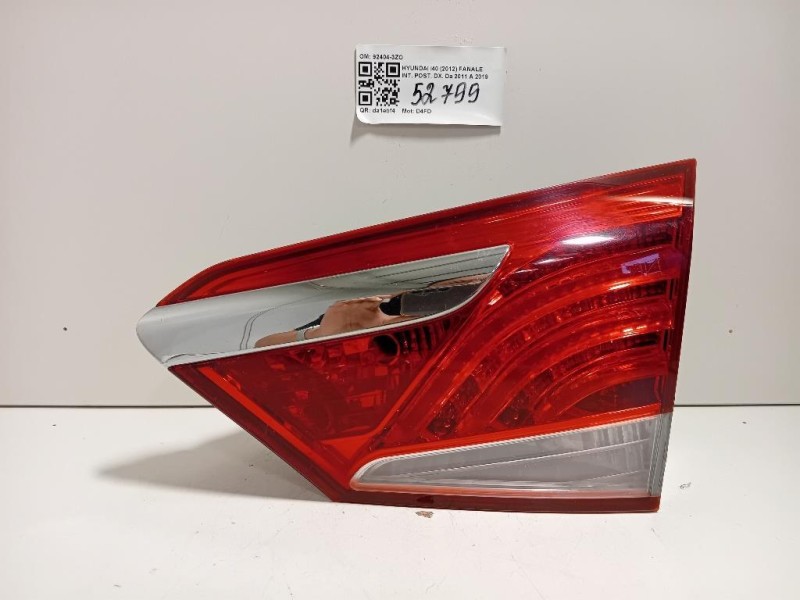 Fanale INT POST DX 92404-3ZO Hyundai I40 2012