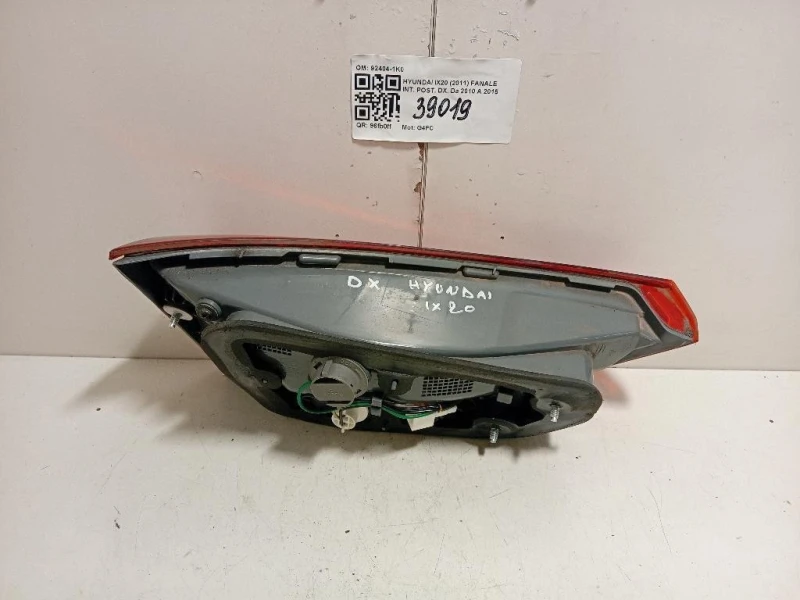 Fanale INT POST DX 92404-1K0 Hyundai IX20 2011