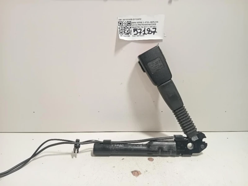 Pretensionatore Sinistro 34110143B Bmw Serie 3 F30 Berlina 2012