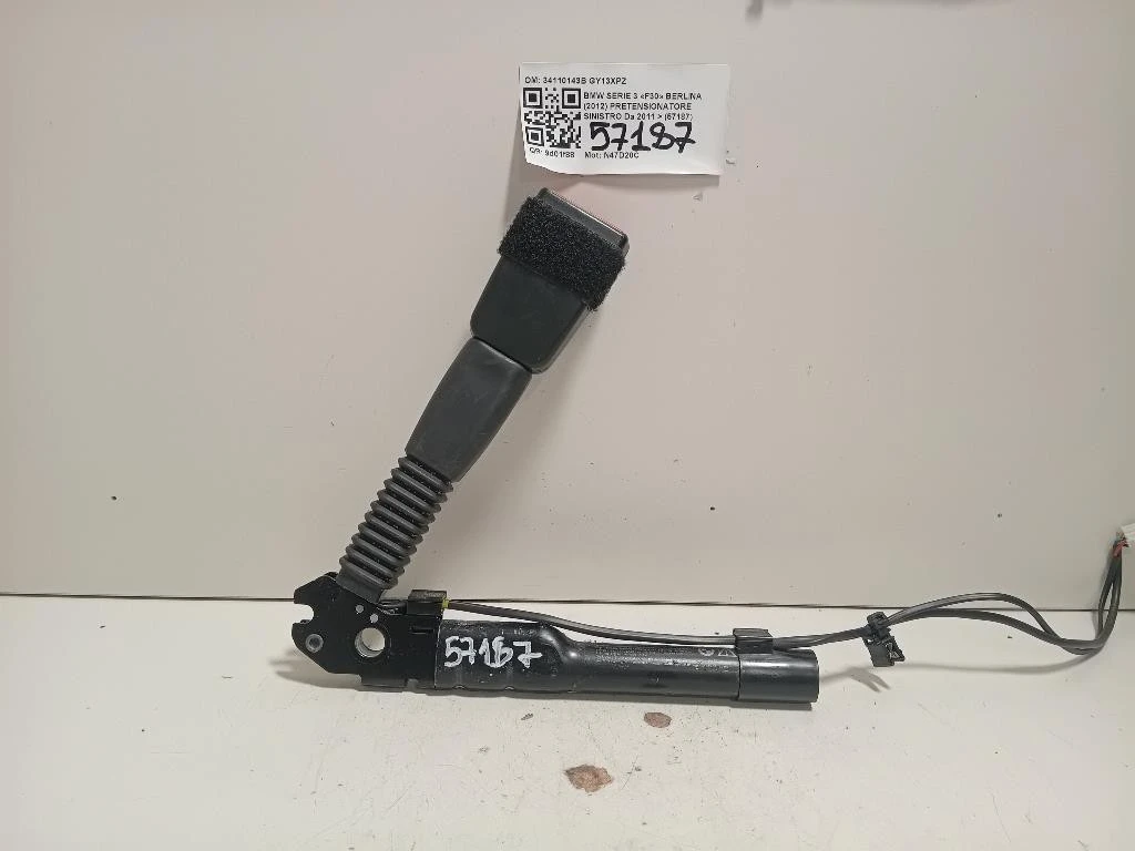 Pretensionatore Sinistro 34110143B Bmw Serie 3 F30 Berlina 2012