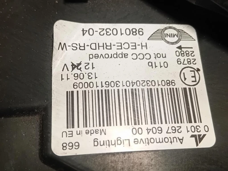 Proiettore ANT DX 980103204 Mini Countryman Cooper R60 2010