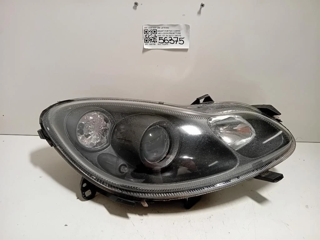 Proiettore ANT DX A4518201259 Smart Fortwo Cabrio 451 2010
