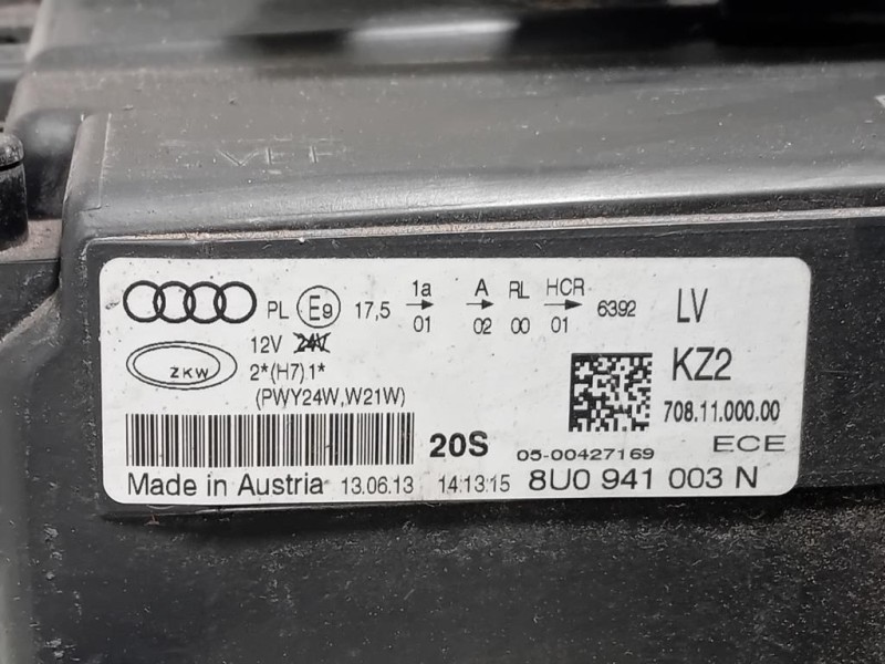 Proiettore ANT SX 8U0941003N Audi Q3 8UB 2012