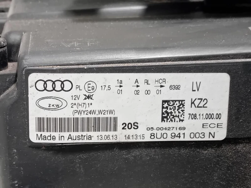 Proiettore ANT SX 8U0941003N Audi Q3 8UB 2012