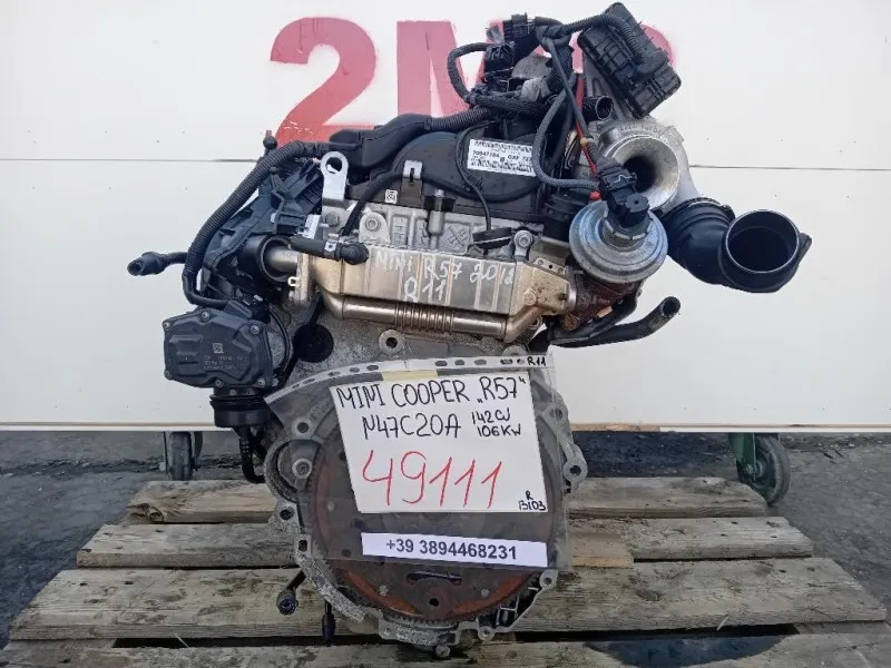 Motore Completo N47C20A 142 CV 106 KW Mini MINI Cooper R57 Cabrio 2007