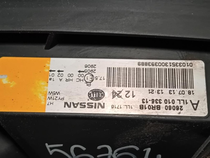 Proiettore ANT SX 1LL01033513 Nissan Qashqai+2 2010