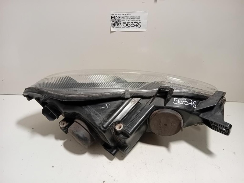 Proiettore ANT SX A4518201159 Smart Fortwo Cabrio 451 2010