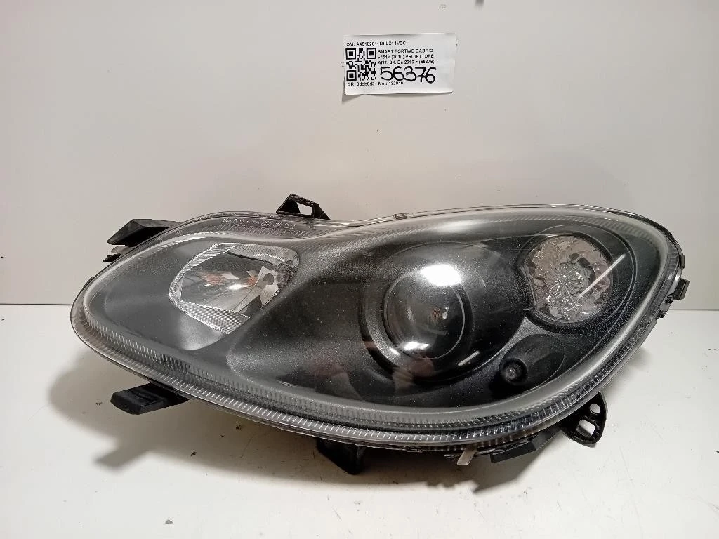 Proiettore ANT SX A4518201159 Smart Fortwo Cabrio 451 2010