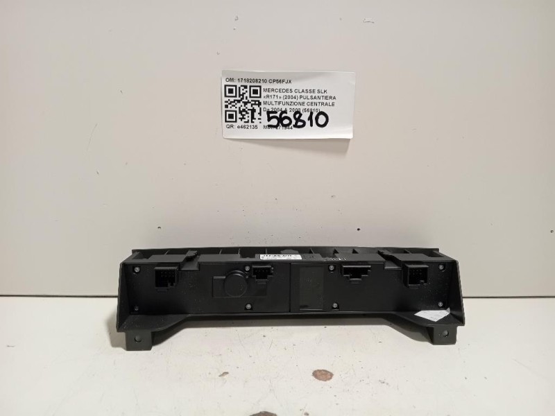 Pulsantiera Multifunzione Centrale 1718208210 Mercedes Classe SLK R171 2004