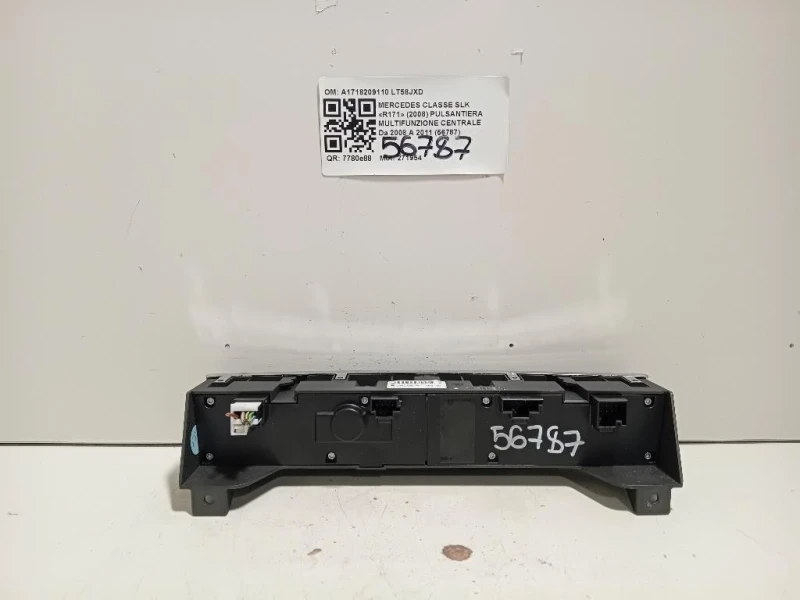 Pulsantiera Multifunzione Centrale A1718209110 Mercedes Classe SLK R171 2008