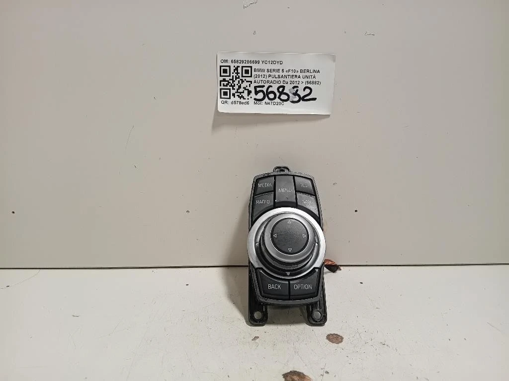 Pulsantiera Unità Autoradio 65829286699 Bmw Serie 5 F10 Berlina 2012