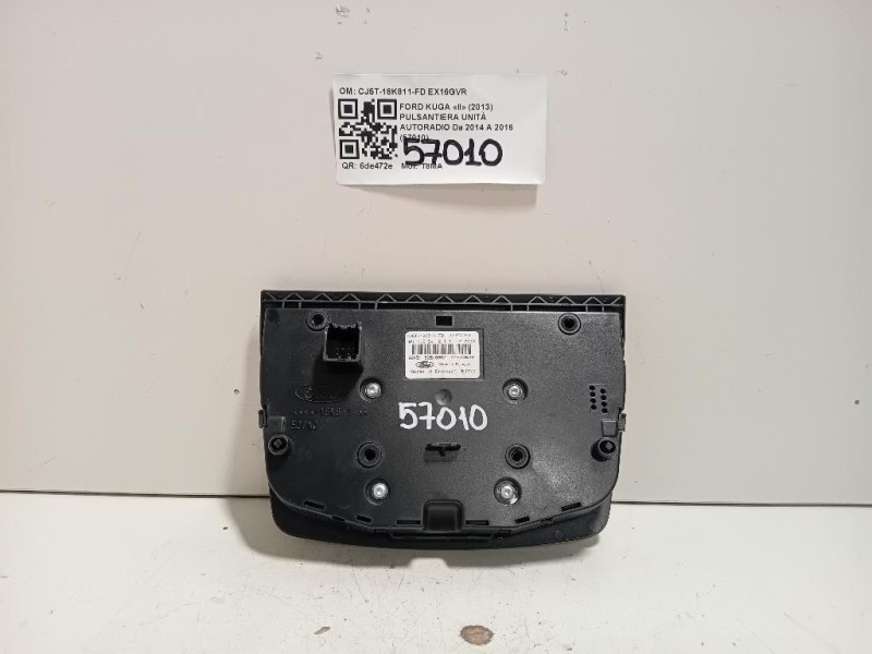 Pulsantiera Unità Autoradio CJ5T-18K811-FD Ford KUGA II 2013