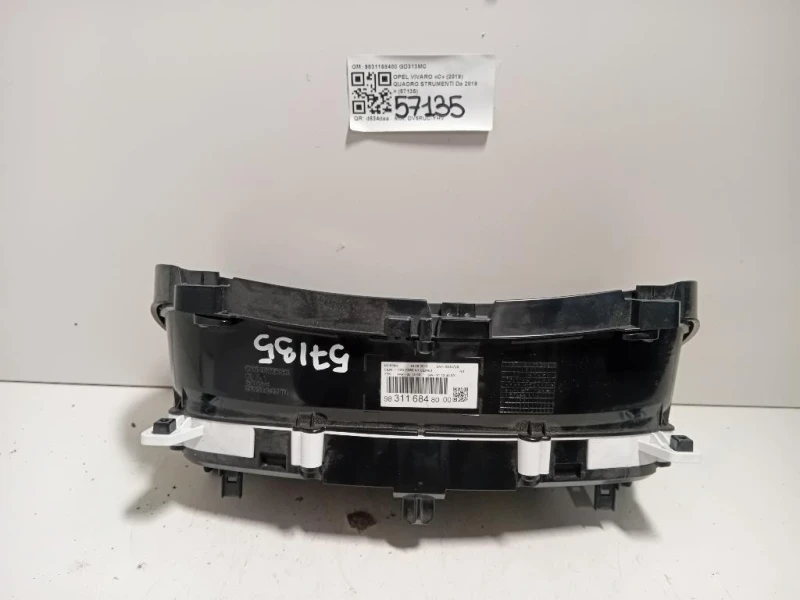 Quadro Strumenti 9831168480 Opel Vivaro C 2019