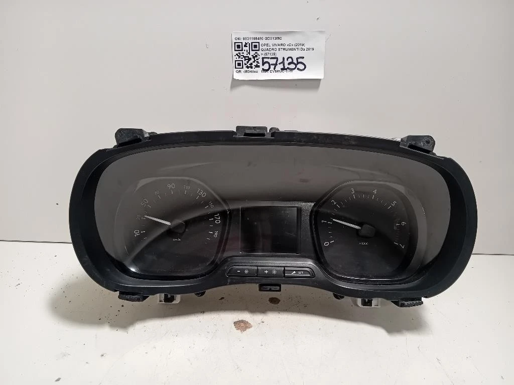 Quadro Strumenti 9831168480 Opel Vivaro C 2019