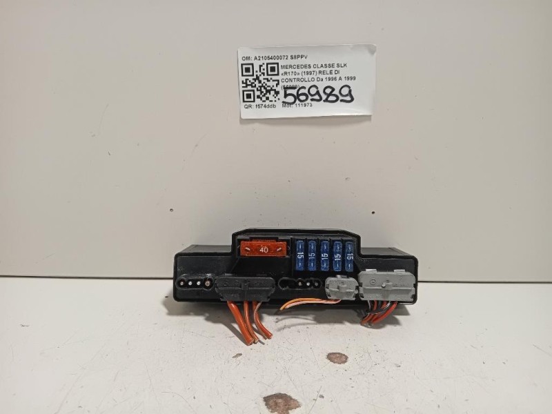 RELE DI Controllo A2105400072 Mercedes Classe SLK R170 1997