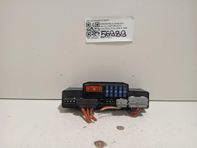 RELE DI Controllo A2105400072 Mercedes Classe SLK R170 1997