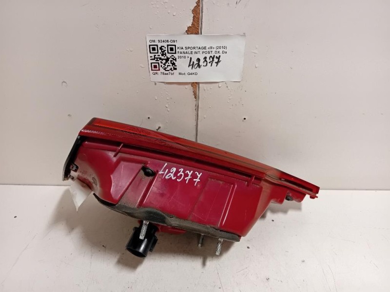 Fanale INT POST DX 92406-D91 Kia Sportage III 2010