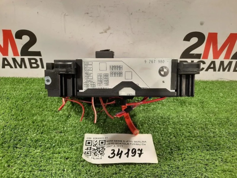 Scatola Fusibili 9264923-01 Bmw Serie 5 F10 Berlina 2010