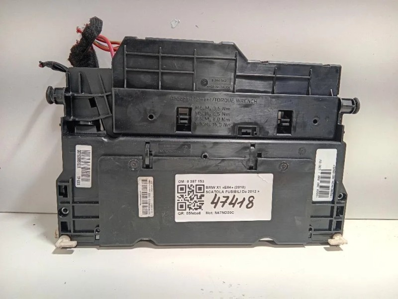 Scatola Fusibili 8 387 153 Bmw X1 E84 2010