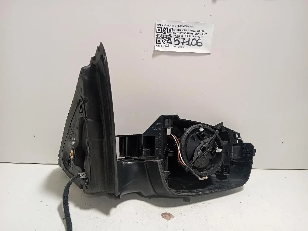 Retrovisore Esterno ANT DX 6V2857408 6 FILE Skoda Fabia NJ3 2018