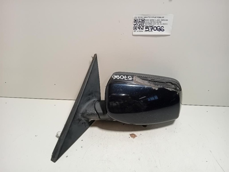 Retrovisore Esterno ANT SX F0123119MATTO 5 FILE Bmw Serie 5 E60 Berlina 2004