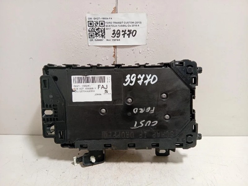 Scatola Fusibili GK2T--15604-FA Ford Transit Custom I 2013