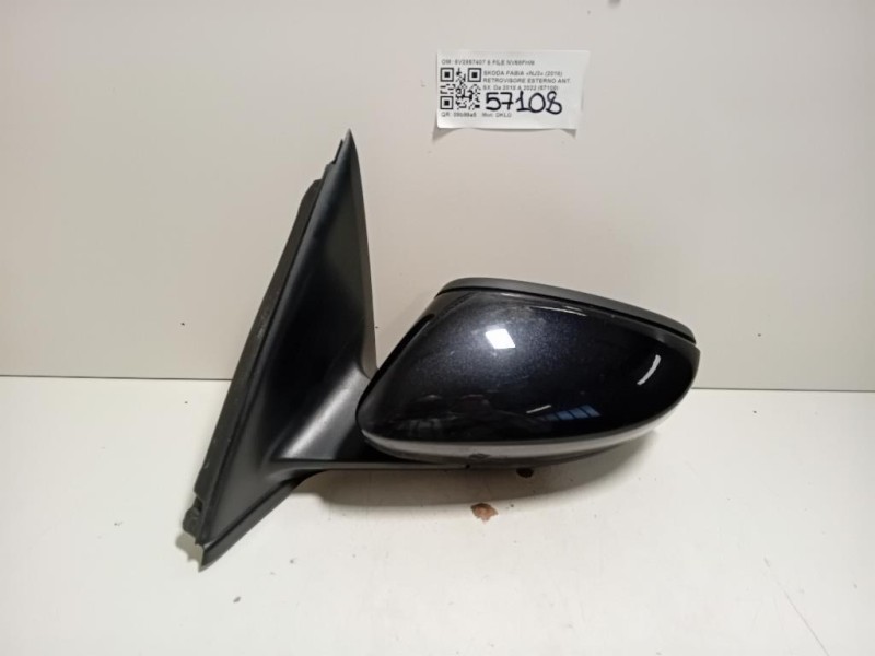 Retrovisore Esterno ANT SX 6V2857407 6 FILE Skoda Fabia NJ3 2018