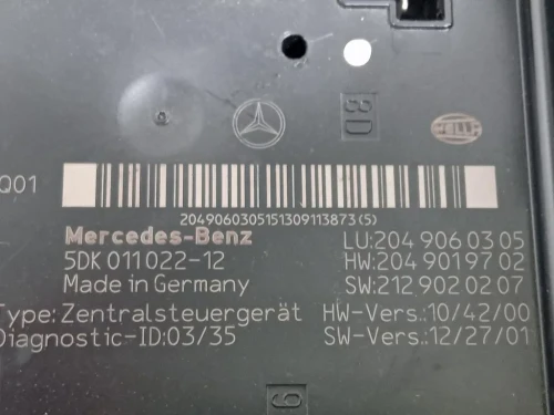 Scatola Fusibili 5DK011022-12 Mercedes Classe C W204 2011