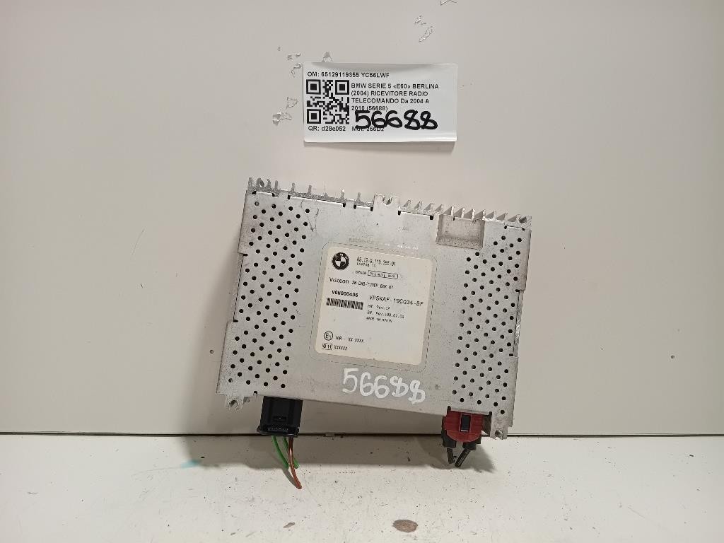 Ricevitore Radio Telecomando 65129119355 Bmw Serie 5 E60 Berlina 2004