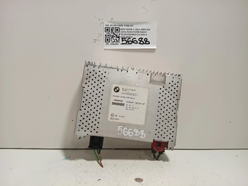 Ricevitore Radio Telecomando 65129119355 Bmw Serie 5 E60 Berlina 2004