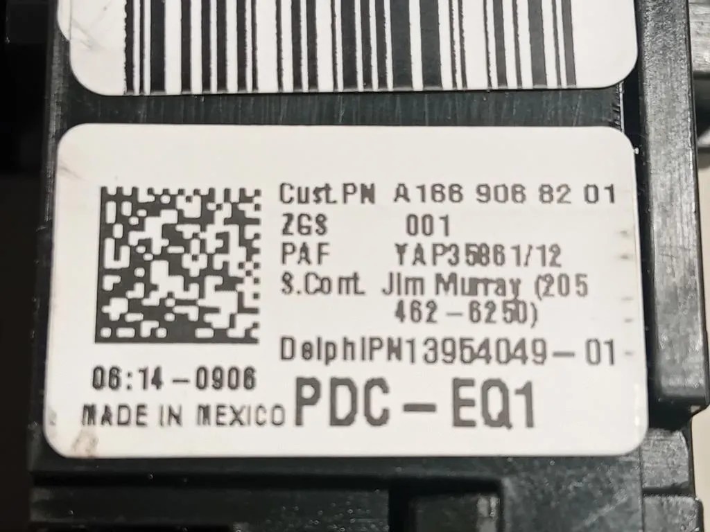 Scatola Fusibili A1669068201 Mercedes Classe GLE W166 2015