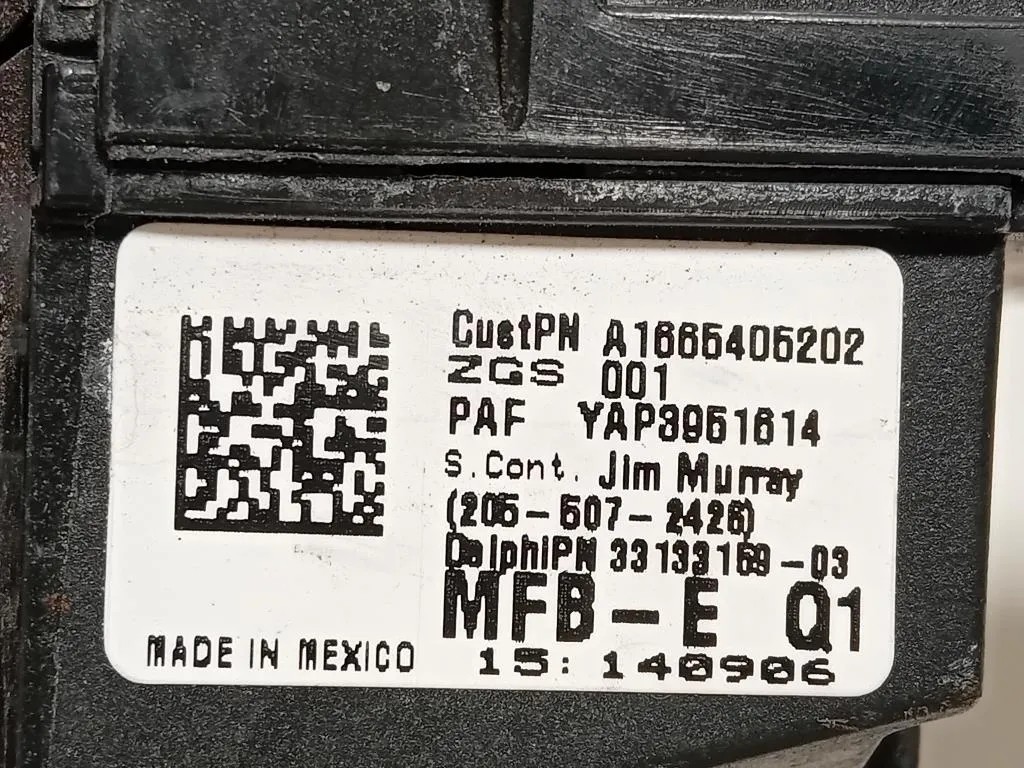 Scatola Fusibili A1665405202 Mercedes Classe GLE W166 2015